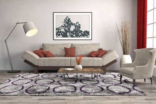 Bring A Bold Carpet For The Living Room