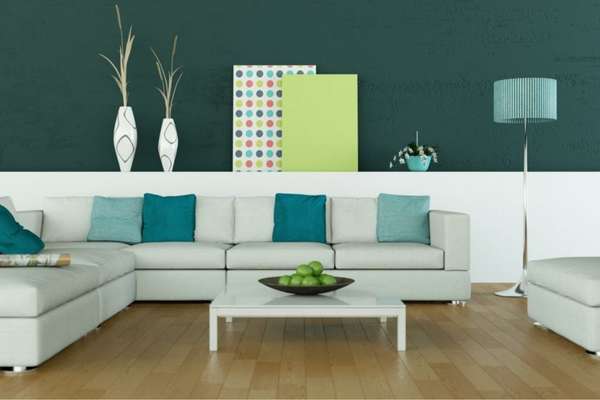 Get Glammed Teal living room 