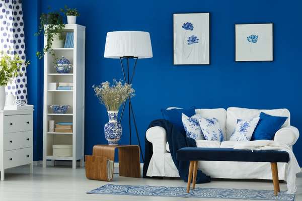 Think Gray Blue Colors In The Living Room