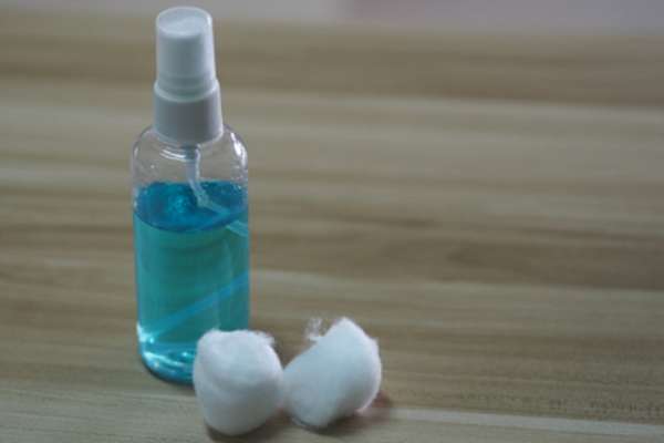 Pour Some Rubbing Alcohol On A Cotton Ball