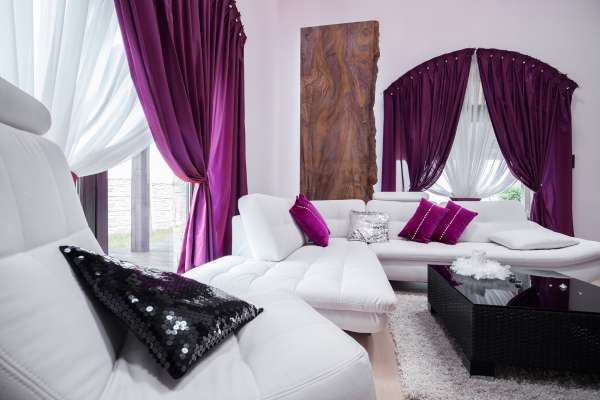 Choose Purple Or Pink Shades Of Curtains