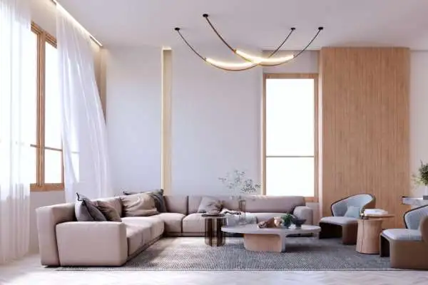 L-Shaped Furniture in Living Room