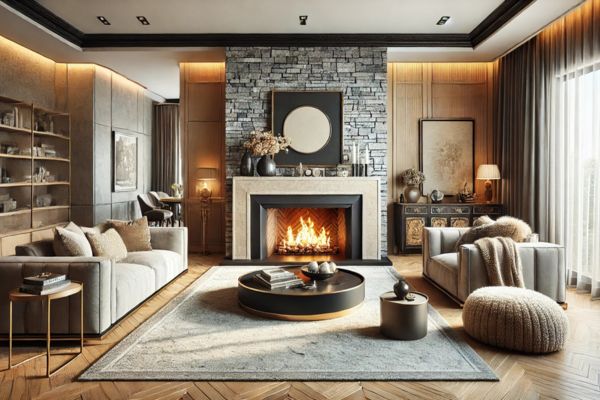  Integrating The Fireplace As The Main Focus