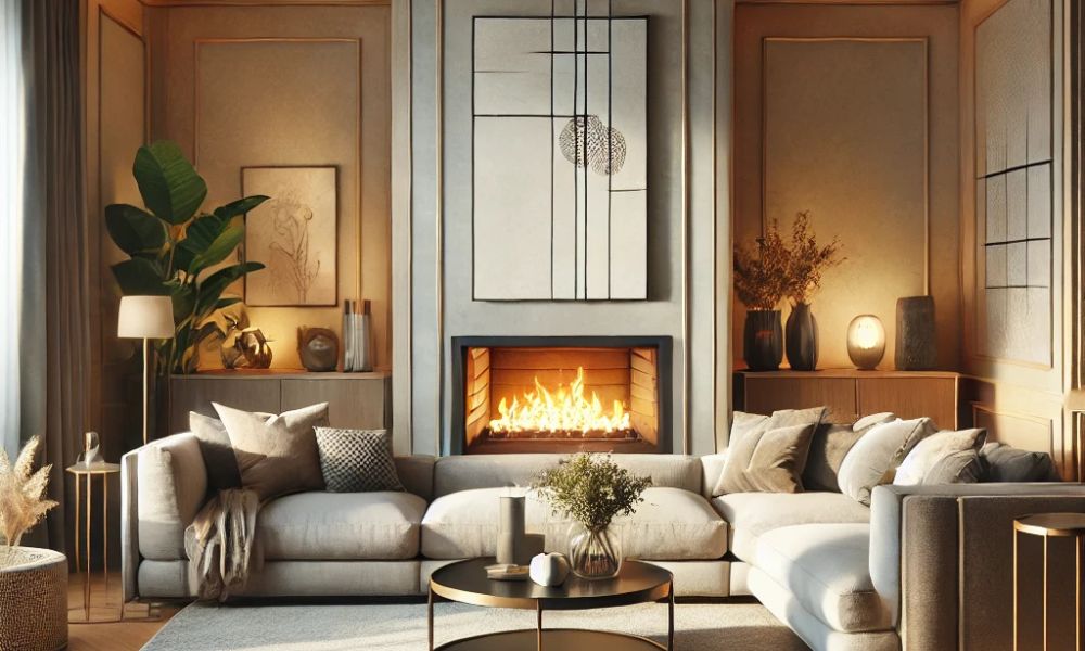 How To Arrange A Living Room With A Corner Fireplace