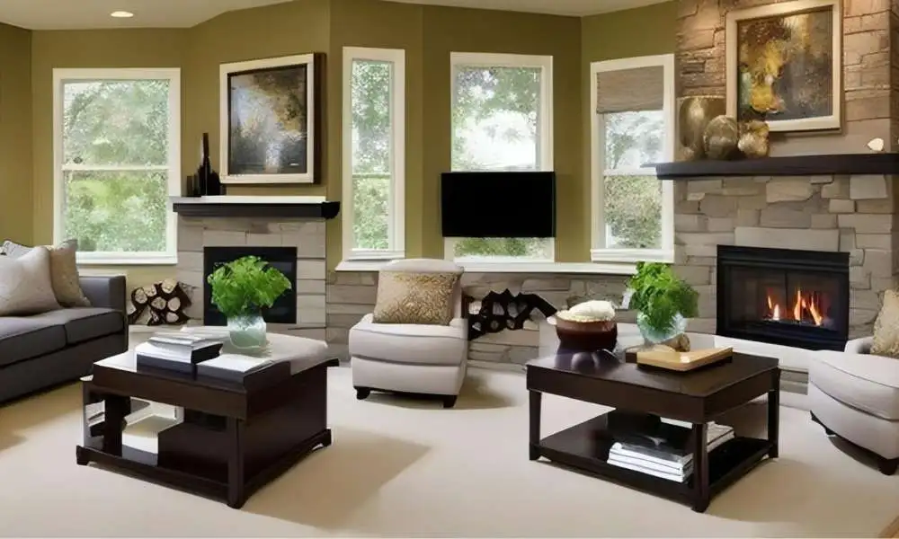 How To Arrange A Living Room With A Corner Fireplace