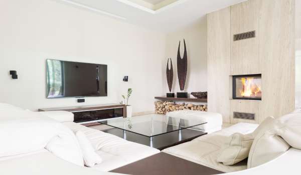 Parallel Layout Furniture With TV