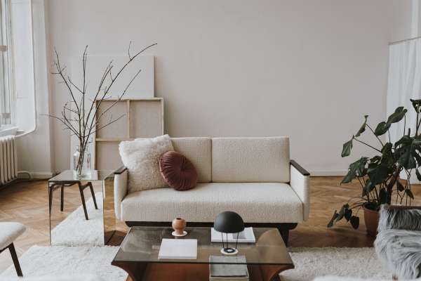 Living Room Neutral Grays And Whites Furniture