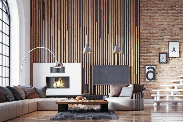 Incorporating the Fireplace into a TV Unit