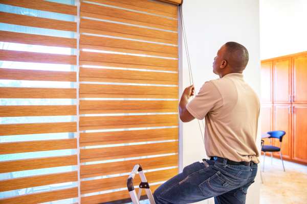 Install Wood Blinds