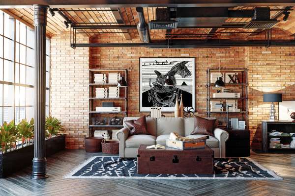 Photos  Decorate Floating Shelves In Living Room