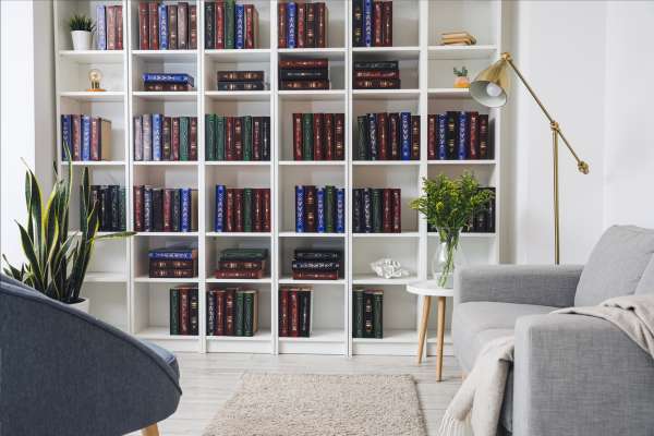 Styling Open Shelves with Books