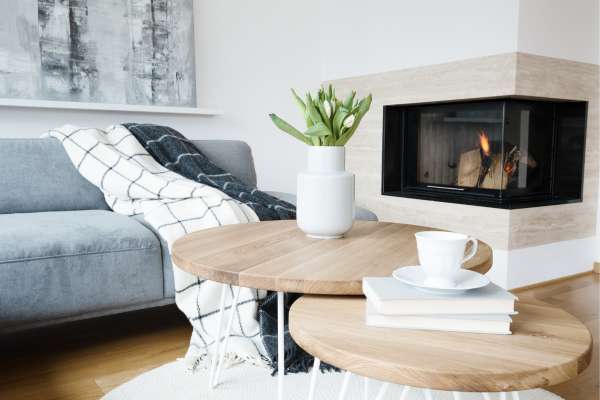 Use Corner Fireplace L Shaped Living Room