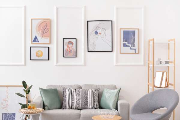 Wall Art Decorate A Mobile Home Living Room