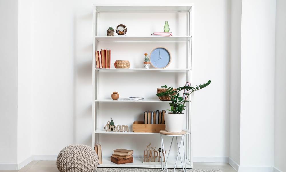 How To Decorate Built In Book Shelves