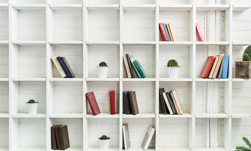 How To Decorate Shelves With Books