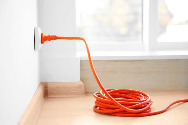 Hide Cords in the Baseboards