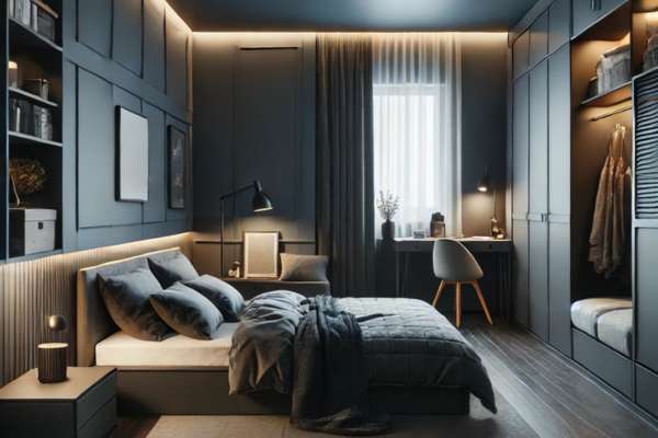 Optimizing Space with Smart Furniture Arrangement For Dark Bedroom