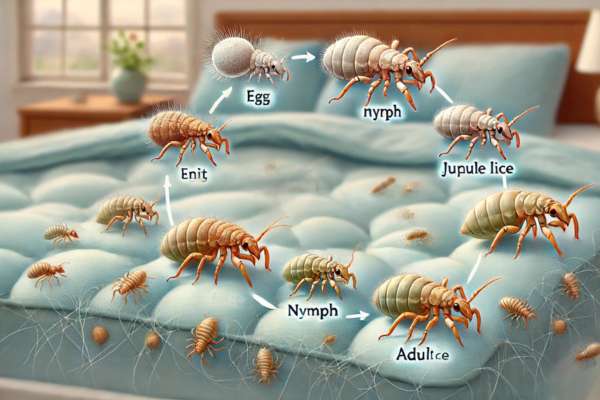 The Life Cycle of Lice: From Egg to Adult For Bedding