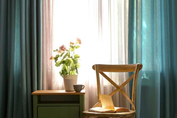 Adding Color with Curtains and Window Treatments