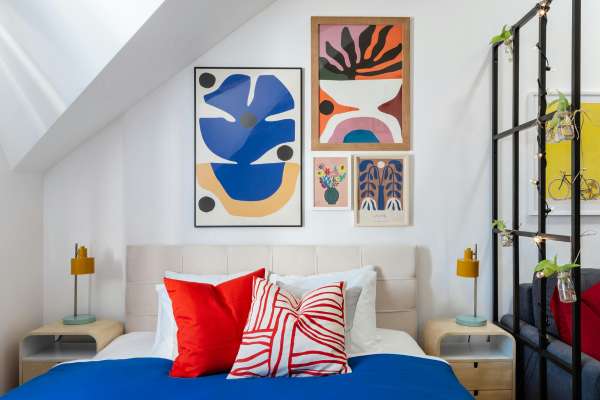 Enhancing the Space with Colorful Wall Art For Bedroom