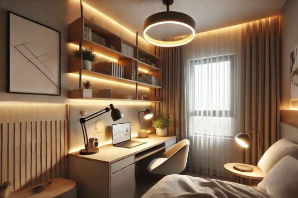 Lighting Tips for Your Desk Area for Small Bedroom