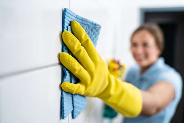 Start With the Ceiling and Walls clean